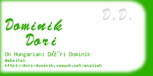 dominik dori business card